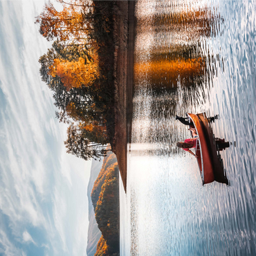 Canoeing on Tranquil Lake in Autumn 1000 Jigsaw Puzzle 3D Modell