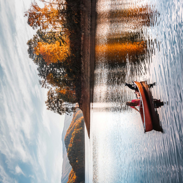 Canoeing on Tranquil Lake in Autumn 500 Jigsaw Puzzle 3D Modell