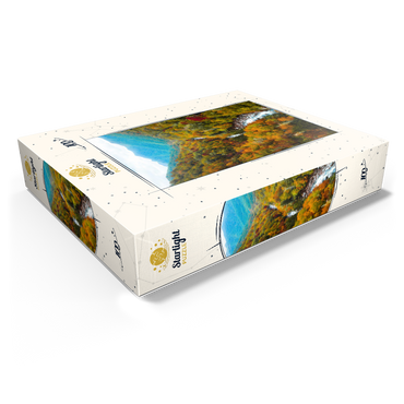 Autumn Mountain Valley with Flowing River 100 Jigsaw Puzzle box view1