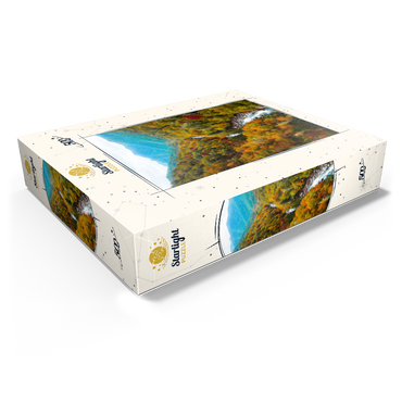 Autumn Mountain Valley with Flowing River 500 Jigsaw Puzzle box view1