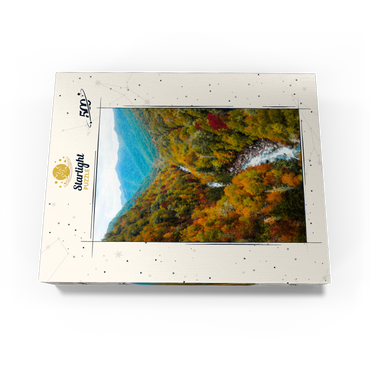 Autumn Mountain Valley with Flowing River 500 Jigsaw Puzzle box view3