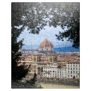 puzzleplate Florence Cathedral Framed by Trees 100 Jigsaw Puzzle