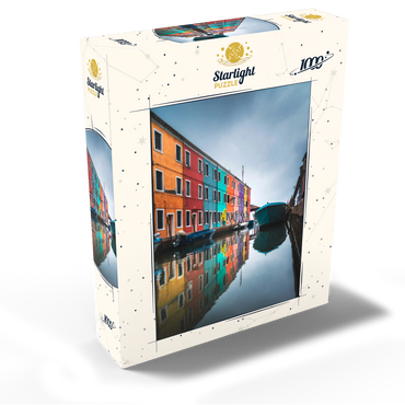 Colorful Houses Along Burano Canal 1000 Jigsaw Puzzle box view2