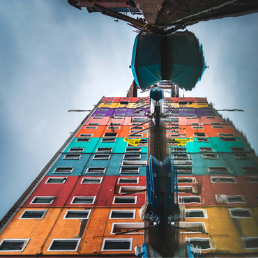 Colorful Houses Along Burano Canal 100 Jigsaw Puzzle 3D Modell