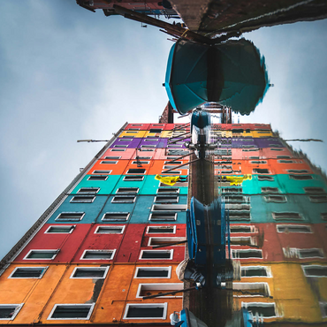 Colorful Houses Along Burano Canal 500 Jigsaw Puzzle 3D Modell
