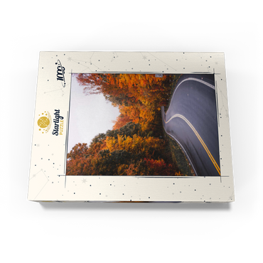 Winding Road Through Vibrant Autumn Forest 1000 Jigsaw Puzzle box view3