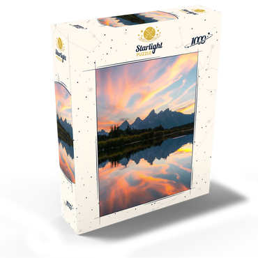 Sunset Reflection Over Mountain Lake 1000 Jigsaw Puzzle box view2