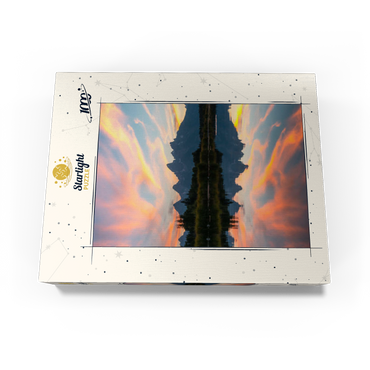 Sunset Reflection Over Mountain Lake 1000 Jigsaw Puzzle box view3