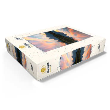 Sunset Reflection Over Mountain Lake 500 Jigsaw Puzzle box view1