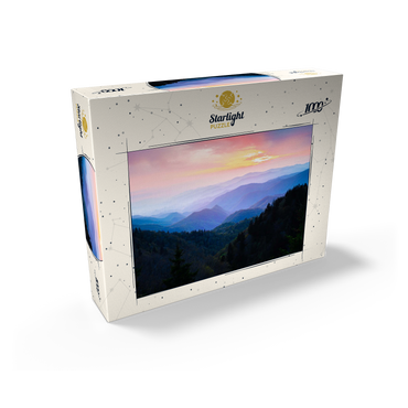 Sunrise Over Smoky Mountain Ranges 1000 Jigsaw Puzzle box view2