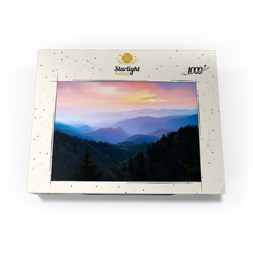 Sunrise Over Smoky Mountain Ranges 1000 Jigsaw Puzzle box view3