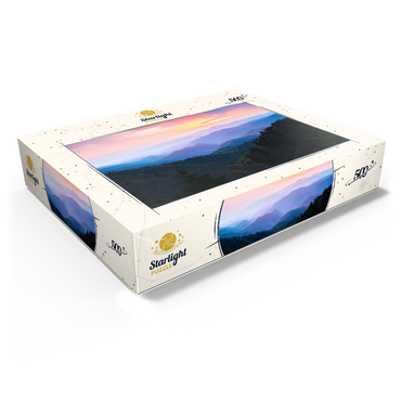 Sunrise Over Smoky Mountain Ranges 500 Jigsaw Puzzle box view1