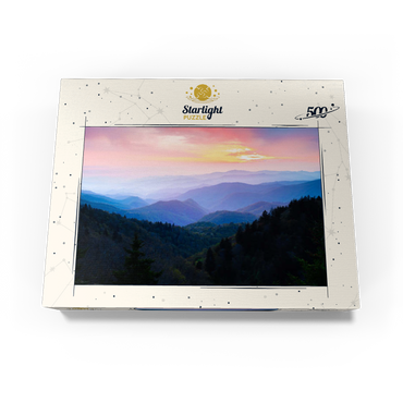 Sunrise Over Smoky Mountain Ranges 500 Jigsaw Puzzle box view3