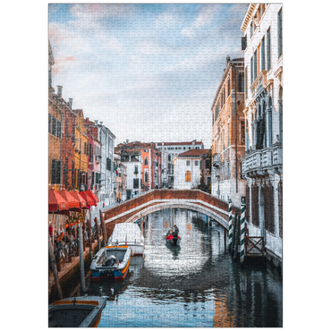 puzzleplate Charming Venetian Canal with Bridge 1000 Jigsaw Puzzle