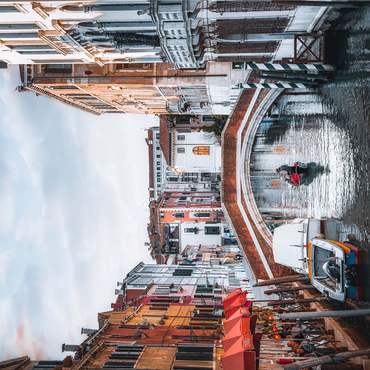 Charming Venetian Canal with Bridge 1000 Jigsaw Puzzle 3D Modell