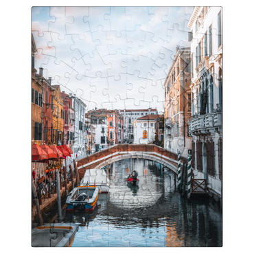 puzzleplate Charming Venetian Canal with Bridge 100 Jigsaw Puzzle