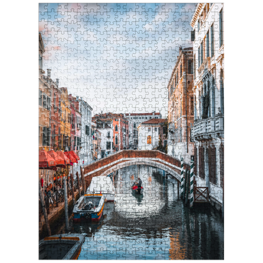 puzzleplate Charming Venetian Canal with Bridge 500 Jigsaw Puzzle