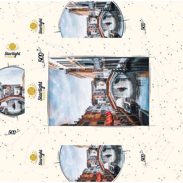 Charming Venetian Canal with Bridge 500 Jigsaw Puzzle box 3D Modell