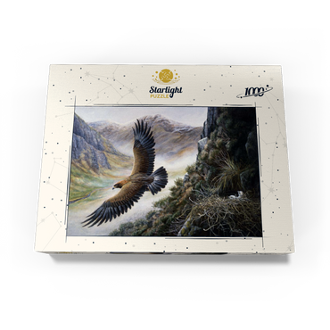 Golden Eagle Soaring Over Mountain Nest 1000 Jigsaw Puzzle box view3