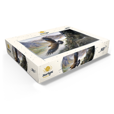 Golden Eagle Soaring Over Mountain Nest 500 Jigsaw Puzzle box view1