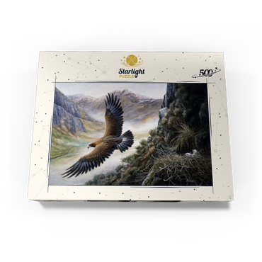 Golden Eagle Soaring Over Mountain Nest 500 Jigsaw Puzzle box view3