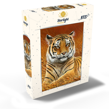 Majestic Bengal Tiger in Golden Grass 1000 Jigsaw Puzzle box view2