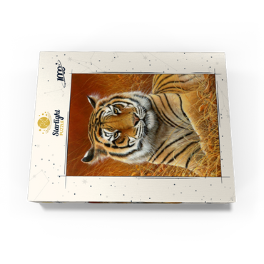 Majestic Bengal Tiger in Golden Grass 1000 Jigsaw Puzzle box view3