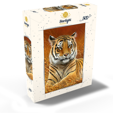 Majestic Bengal Tiger in Golden Grass 500 Jigsaw Puzzle box view2