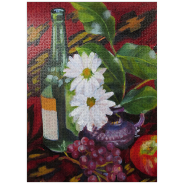 puzzleplate Still Life with Daisies and Fruit 1000 Jigsaw Puzzle