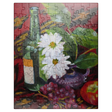 puzzleplate Still Life with Daisies and Fruit 100 Jigsaw Puzzle