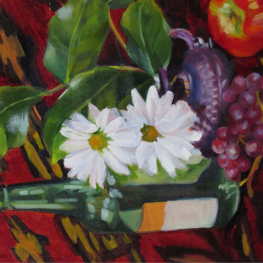 Still Life with Daisies and Fruit 100 Jigsaw Puzzle 3D Modell