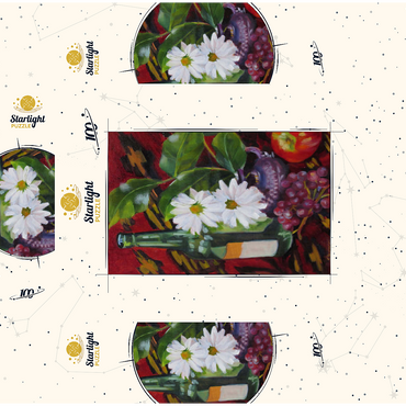 Still Life with Daisies and Fruit 100 Jigsaw Puzzle box 3D Modell