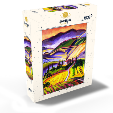 Vibrant Tuscan Countryside Landscape 1000 Jigsaw Puzzle box view2