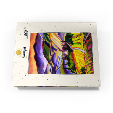 Vibrant Tuscan Countryside Landscape 500 Jigsaw Puzzle box view3