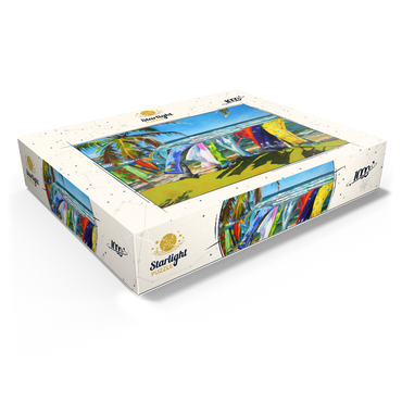 Tropical Breeze and Vibrant Fabrics 1000 Jigsaw Puzzle box view1
