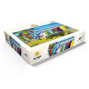 Tropical Breeze and Vibrant Fabrics 100 Jigsaw Puzzle box view1