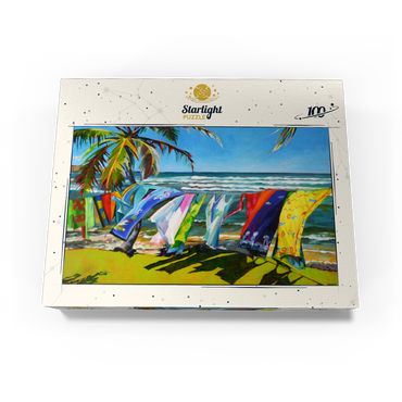 Tropical Breeze and Vibrant Fabrics 100 Jigsaw Puzzle box view3