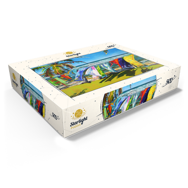 Tropical Breeze and Vibrant Fabrics 500 Jigsaw Puzzle box view1