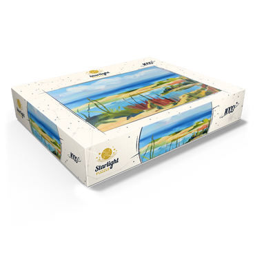 Coastal Landscape in Vibrant Abstract Style 1000 Jigsaw Puzzle box view1