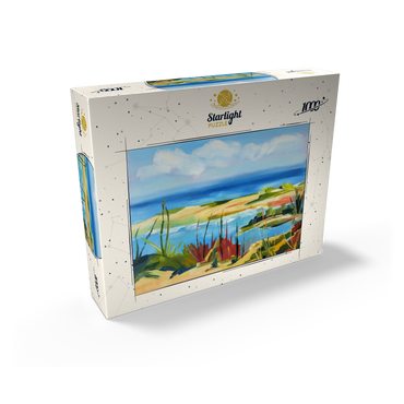 Coastal Landscape in Vibrant Abstract Style 1000 Jigsaw Puzzle box view2
