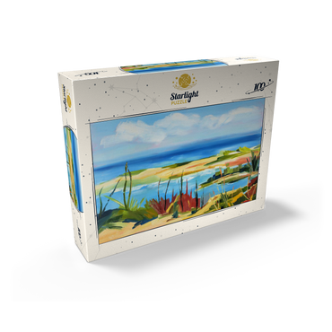 Coastal Landscape in Vibrant Abstract Style 100 Jigsaw Puzzle box view2