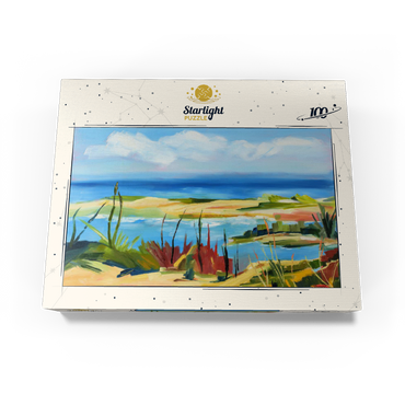 Coastal Landscape in Vibrant Abstract Style 100 Jigsaw Puzzle box view3