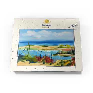 Coastal Landscape in Vibrant Abstract Style 500 Jigsaw Puzzle box view3