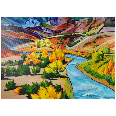puzzleplate Vivid Canyon River Landscape 1000 Jigsaw Puzzle