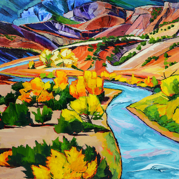 Vivid Canyon River Landscape 1000 Jigsaw Puzzle 3D Modell