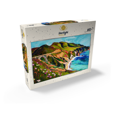 Big Sur Coastal View with Bridge 100 Jigsaw Puzzle box view2