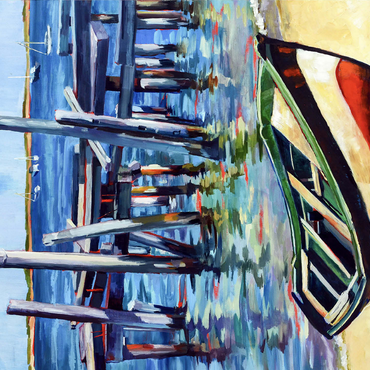 Rustic Rowboat on Tranquil Shore 500 Jigsaw Puzzle 3D Modell