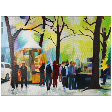 puzzleplate Lively Park Scene with Vibrant Colors 1000 Jigsaw Puzzle