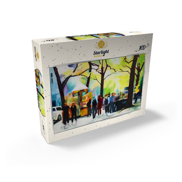 Lively Park Scene with Vibrant Colors 100 Jigsaw Puzzle box view2