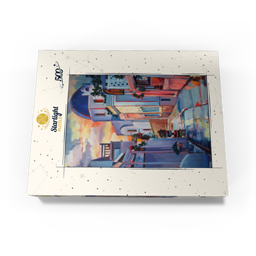 Sunset Alley in Santorini 500 Jigsaw Puzzle box view3